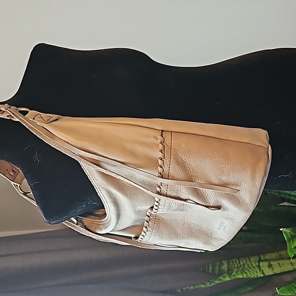 Anthropologie MARGOT Cream Leather Hobo - Picture 4 of 12